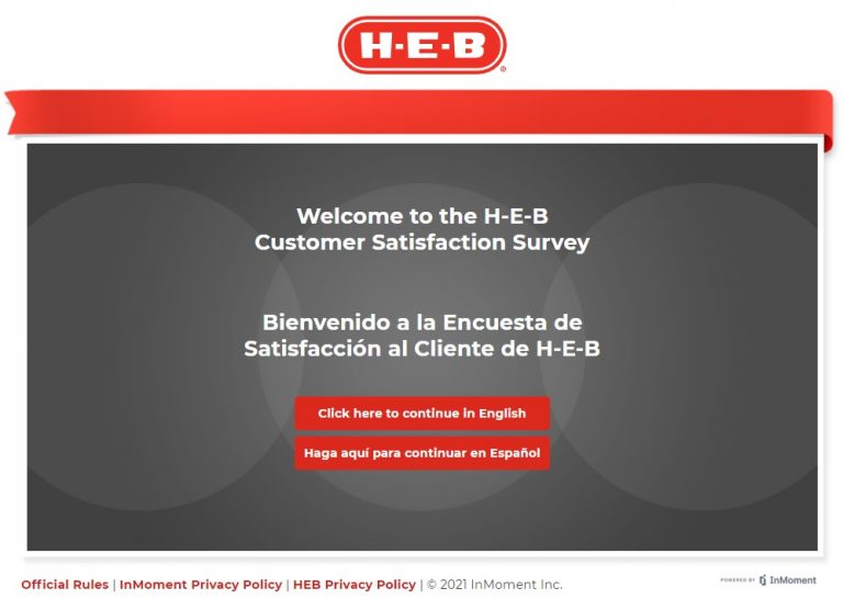HEB Feedback Survey Win 100 Gift Card