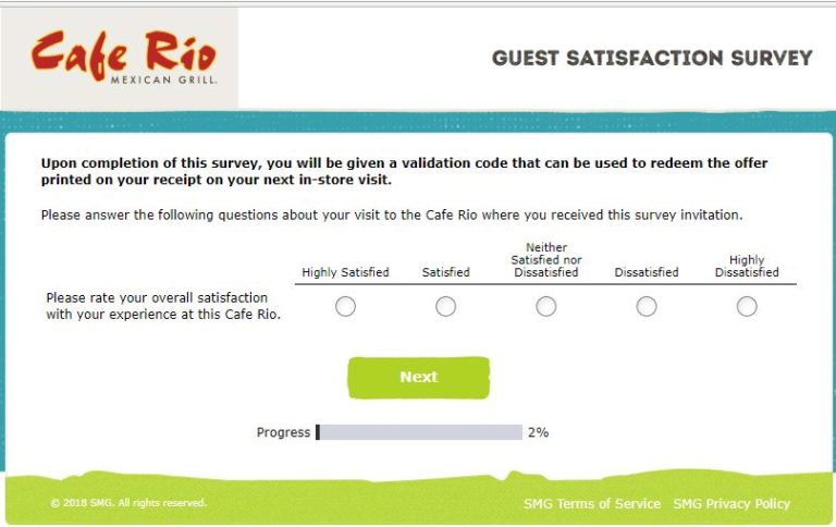 cafe rio guest survey questions image