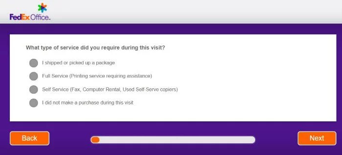 fedex survey feedback questions image