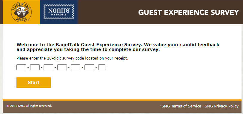 Bagelexperience Survey page Image