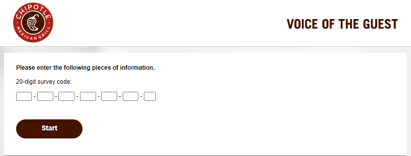 Chipotle My Experience Survey Code Image