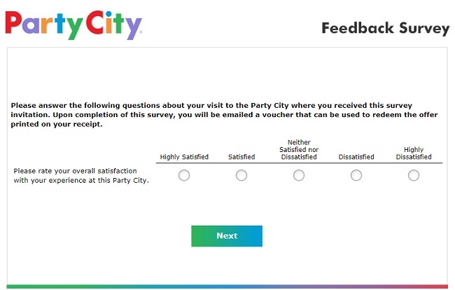 Party City Feedback Overall Satisfaction Image