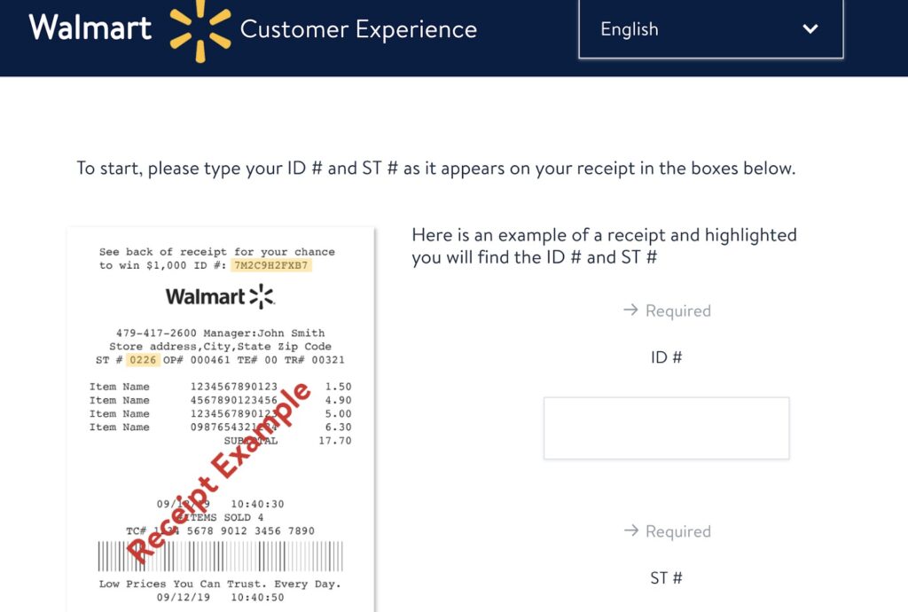 Walmart Survey Customer Experience Survey Image