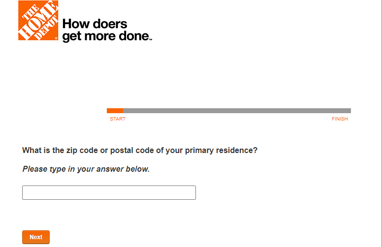 www.homedepot.com/survey Location Details Survey Image