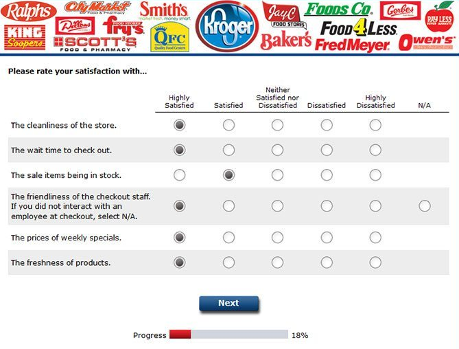 krogerfeedback Overall Rating Survey Image