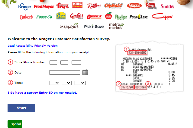 krogerfeedback Receipt With No Survey Code Image