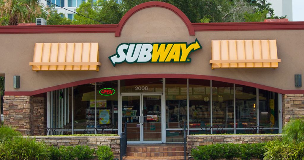 Subway Menu Image